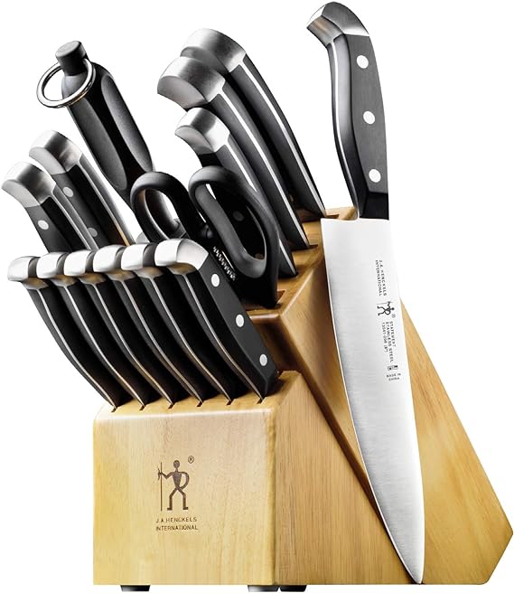 Premium Quality 15-Piece Knife Set with Block
