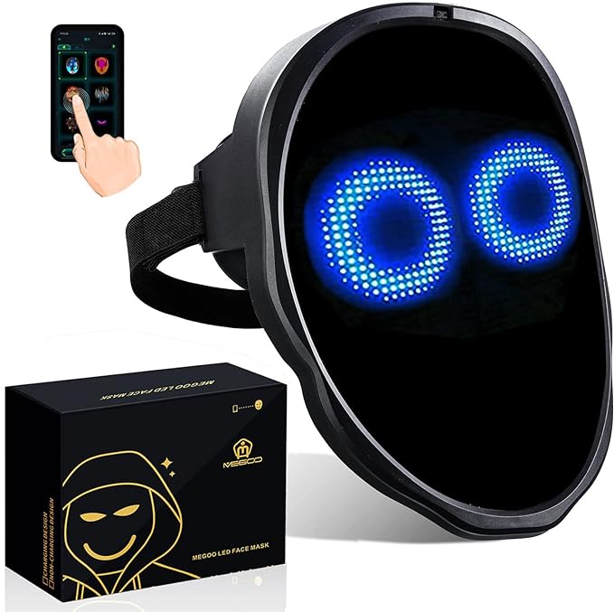 MEGOO Led Mask with Bluetooth Programmable App