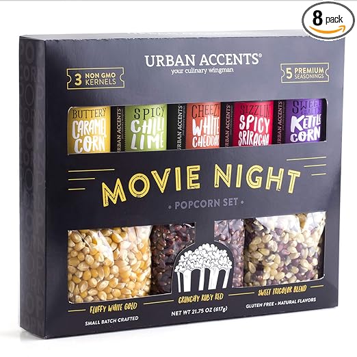 Urban Accents MOVIE NIGHT Popcorn Set