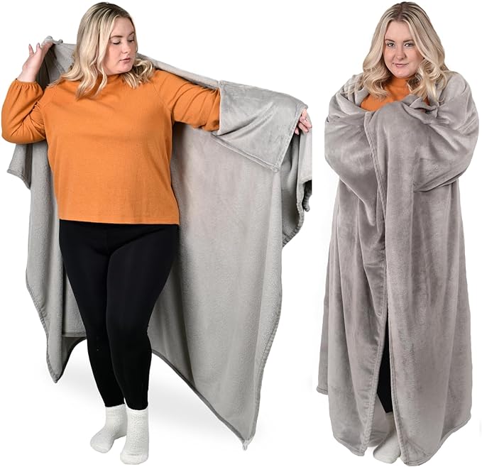 The Wearable Throw Blanket and Cape in One